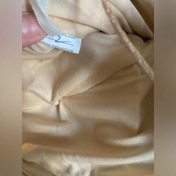 Gold Sequin Maxi Dress Womens Size 2 Party Guest Formal Gown Elegant Prom NWTF - Picture 15 of 16